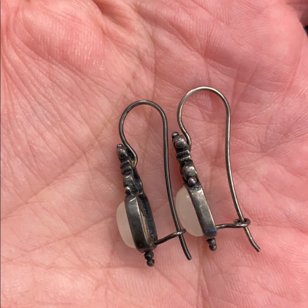 Moonstone And Solid Silver Earrings - image 3